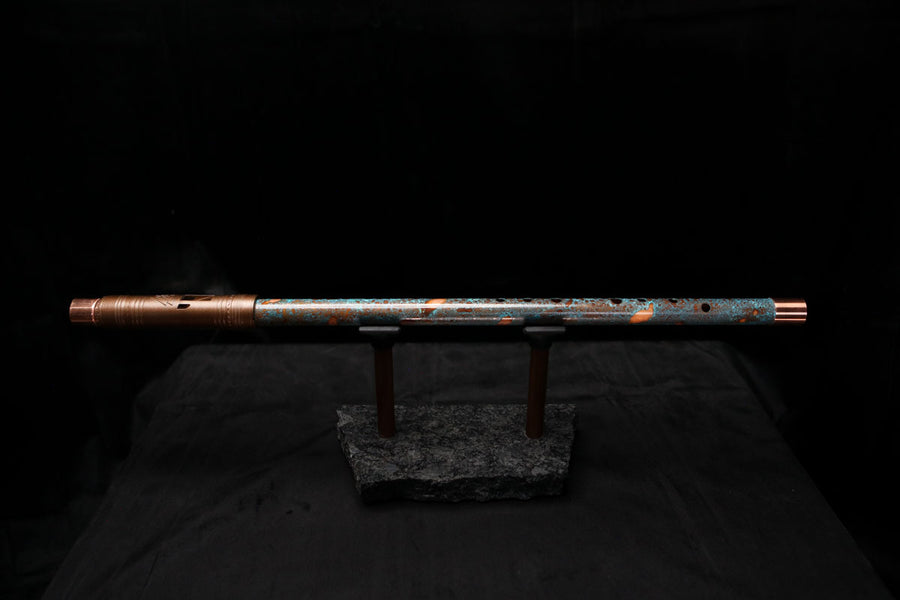 Low D Copper Flute #LDC0013 in Blue Ocean Reef