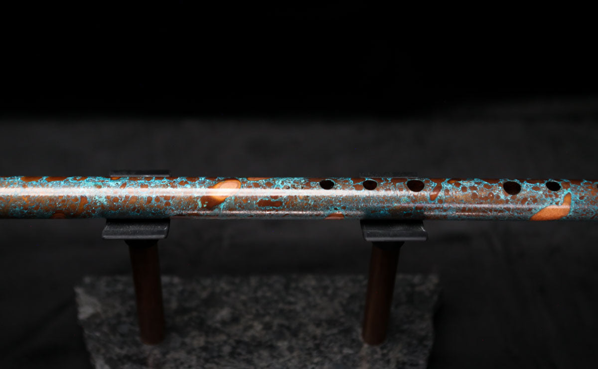 Low D Copper Flute #LDC0013 in Blue Ocean Reef