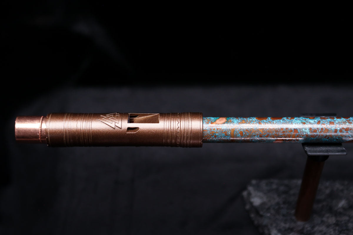 Low D Copper Flute #LDC0013 in Blue Ocean Reef