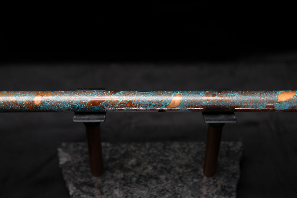 Low D Copper Flute #LDC0013 in Blue Ocean Reef