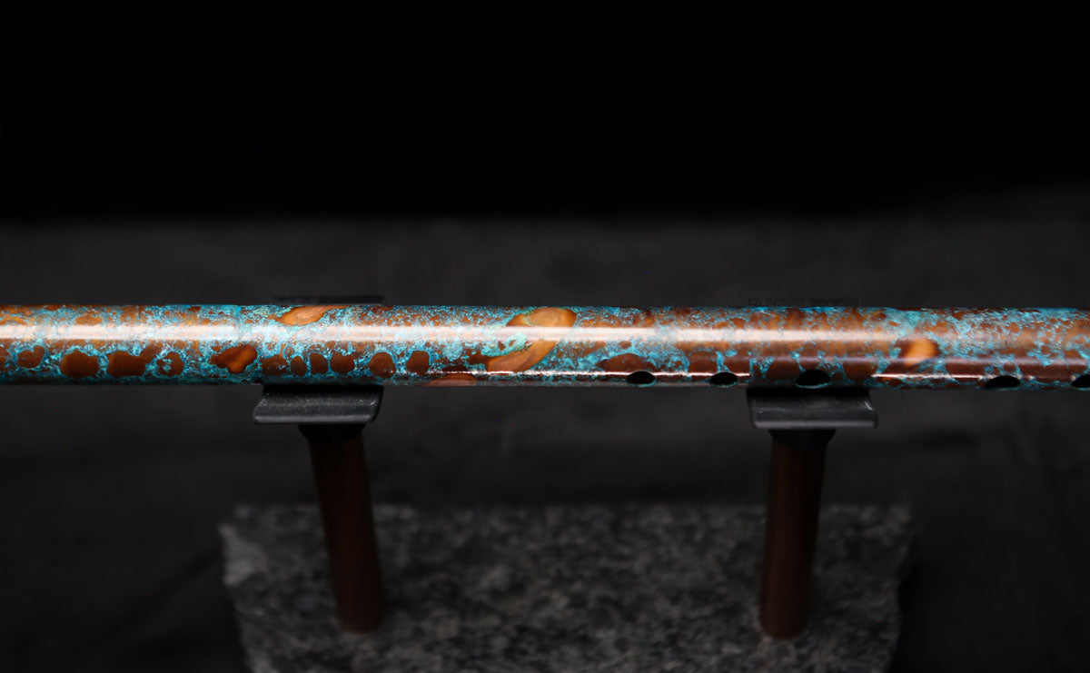 Low D Copper Flute #LDC0013 in Blue Ocean Reef