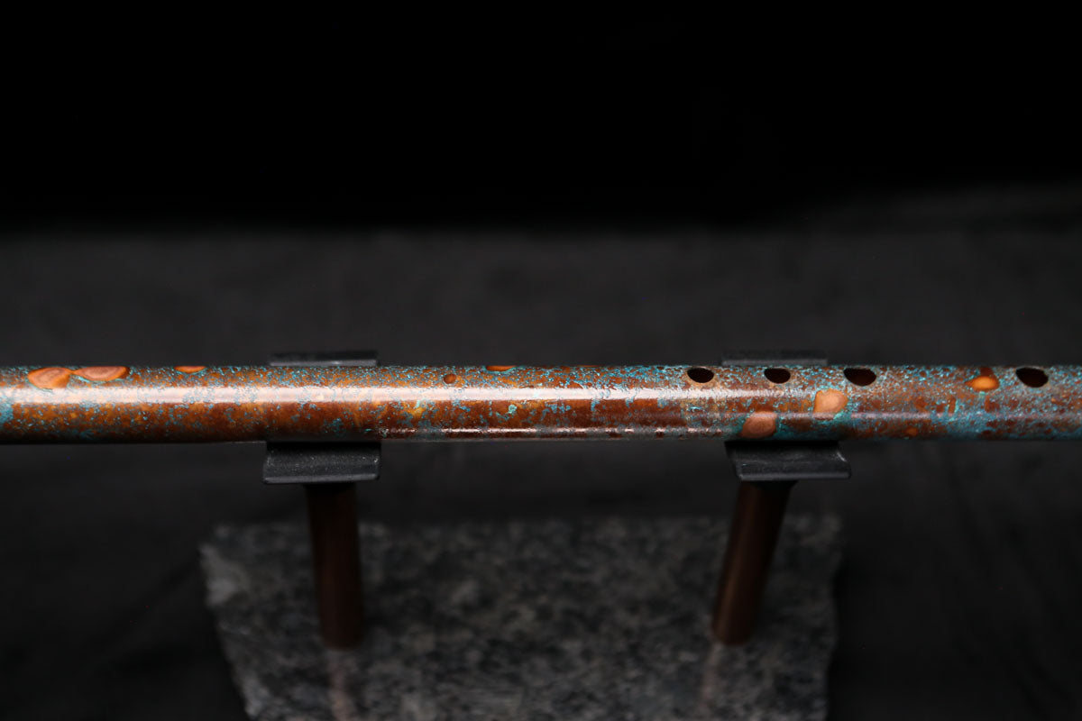 Low D Copper Flute #LDC0014 in Blue Ocean Reef