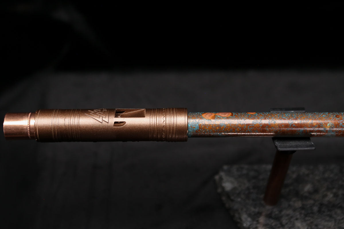 Low D Copper Flute #LDC0014 in Blue Ocean Reef