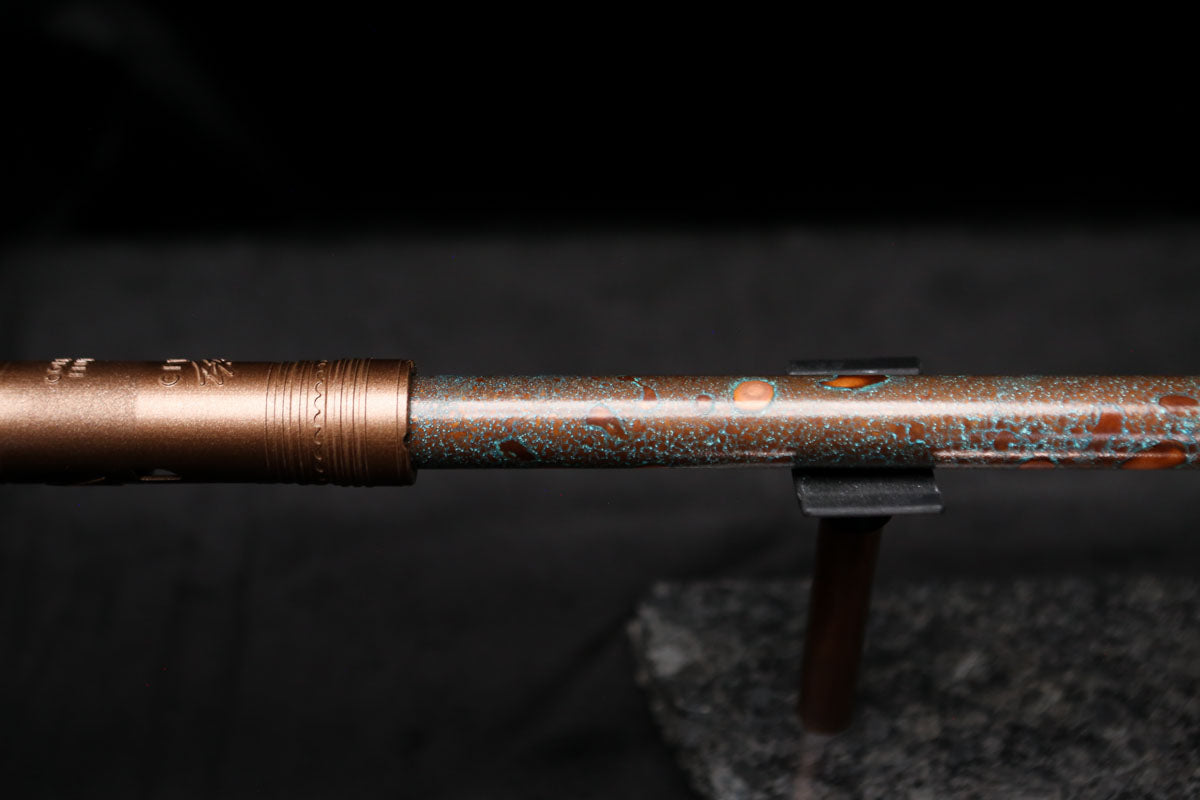 Low D Copper Flute #LDC0014 in Blue Ocean Reef