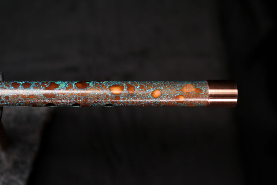 Low D Copper Flute #LDC0014 in Blue Ocean Reef