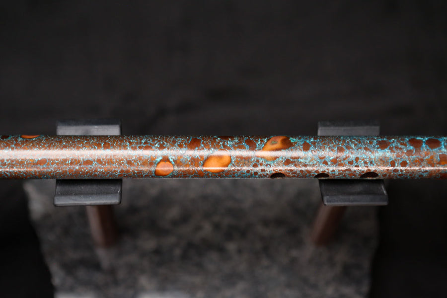 Low D Copper Flute #LDC0014 in Blue Ocean Reef