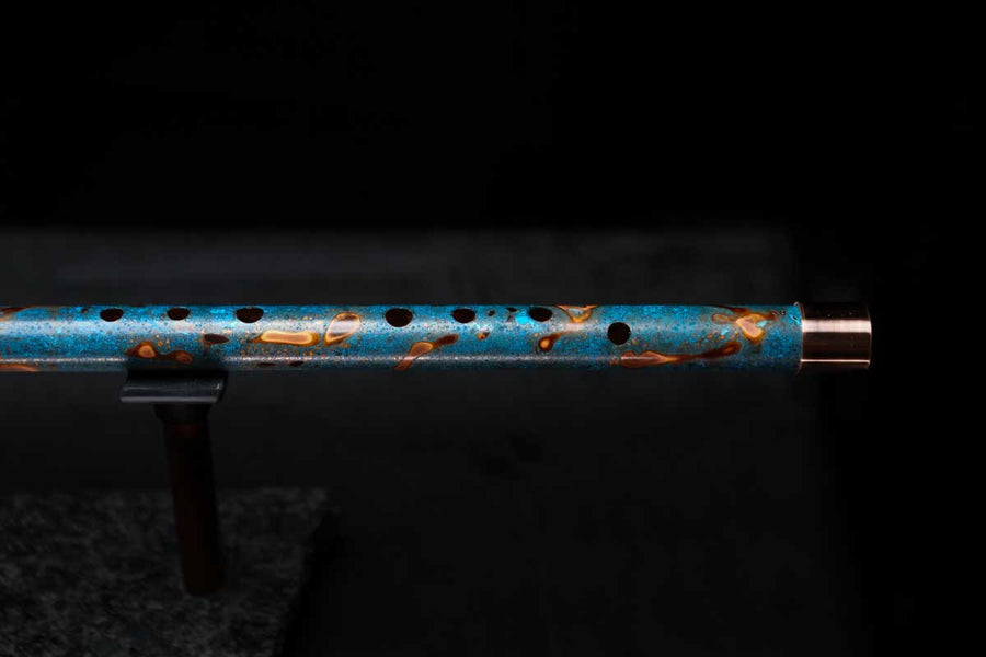 Low D Copper Flute #LDC0029 in Ocean Flame
