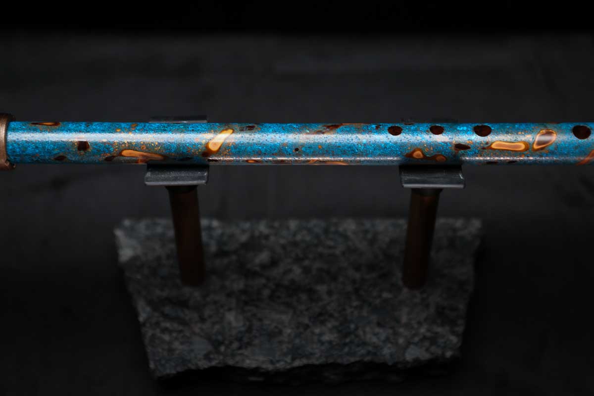 Low D Copper Flute #LDC0029 in Ocean Flame