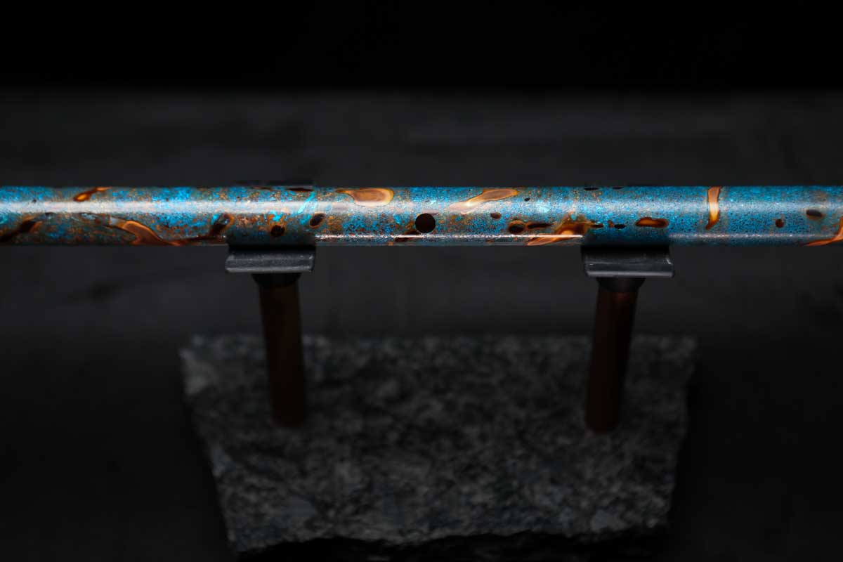 Low D Copper Flute #LDC0029 in Ocean Flame