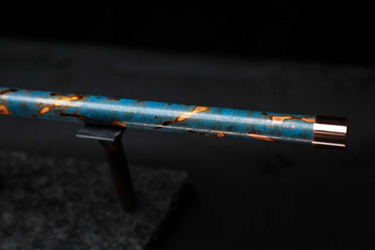 Low D Copper Flute #LDC0029 in Ocean Flame
