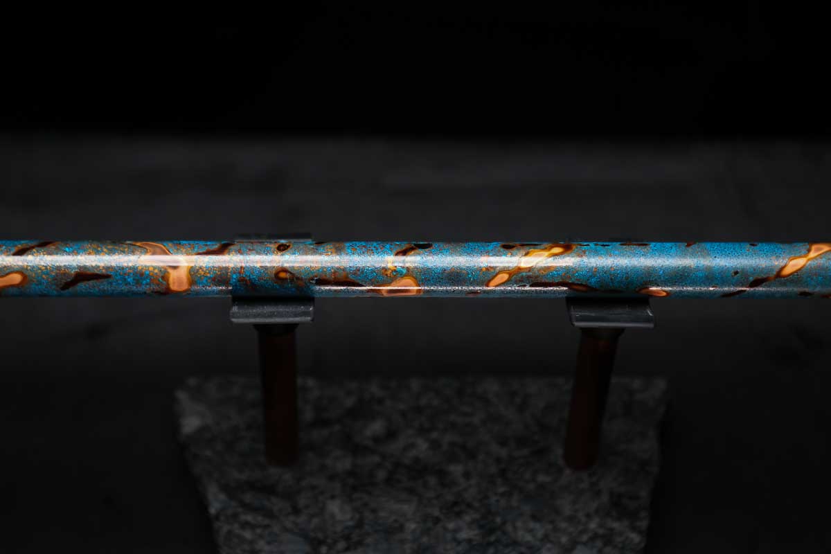 Low D Copper Flute #LDC0029 in Ocean Flame