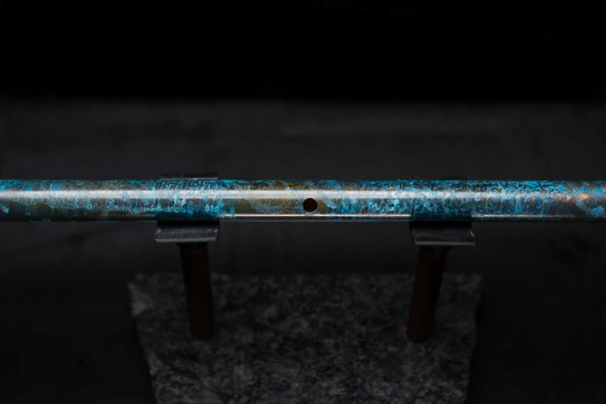 Low D Copper Flute #LDC0030 in Sapphire Abyss