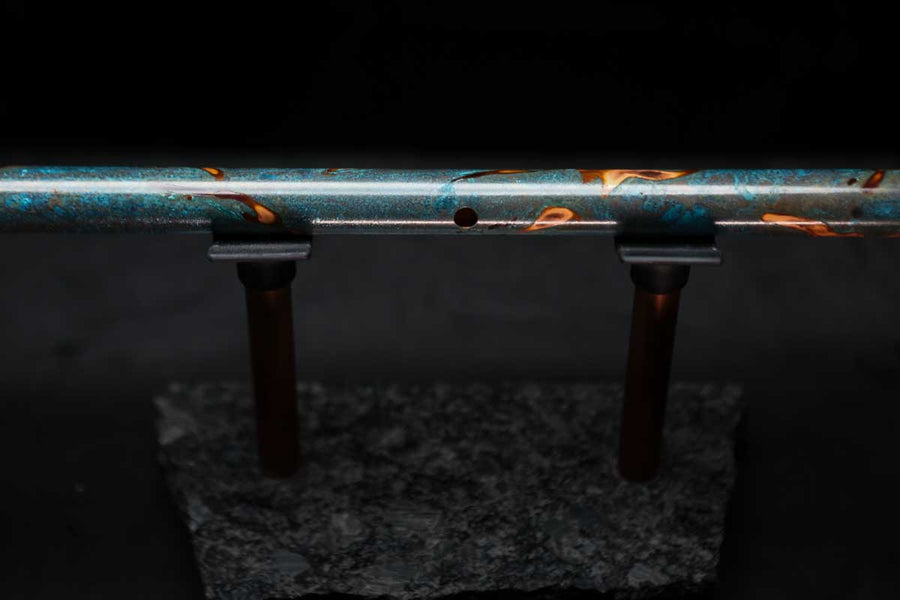 Low D Copper Flute #LDC0034 in Galaxy Flame