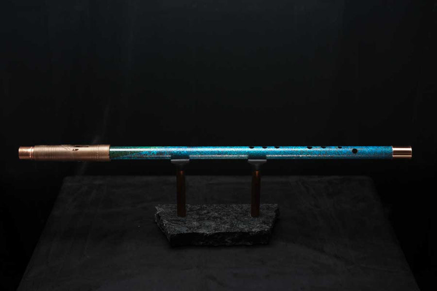 Low C Copper Flute #0111 in Ocean Tide