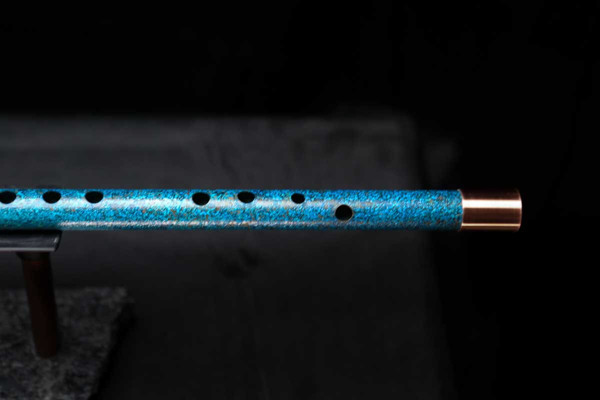 Low C Copper Flute #0111 in Ocean Tide