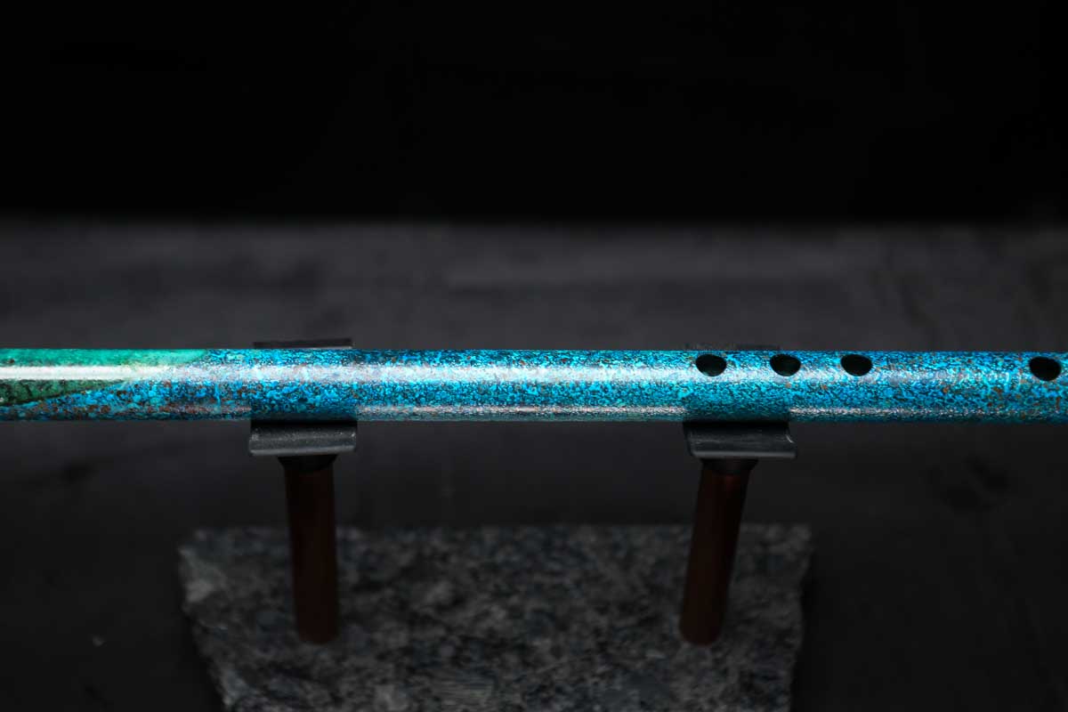 Low C Copper Flute #0111 in Ocean Tide
