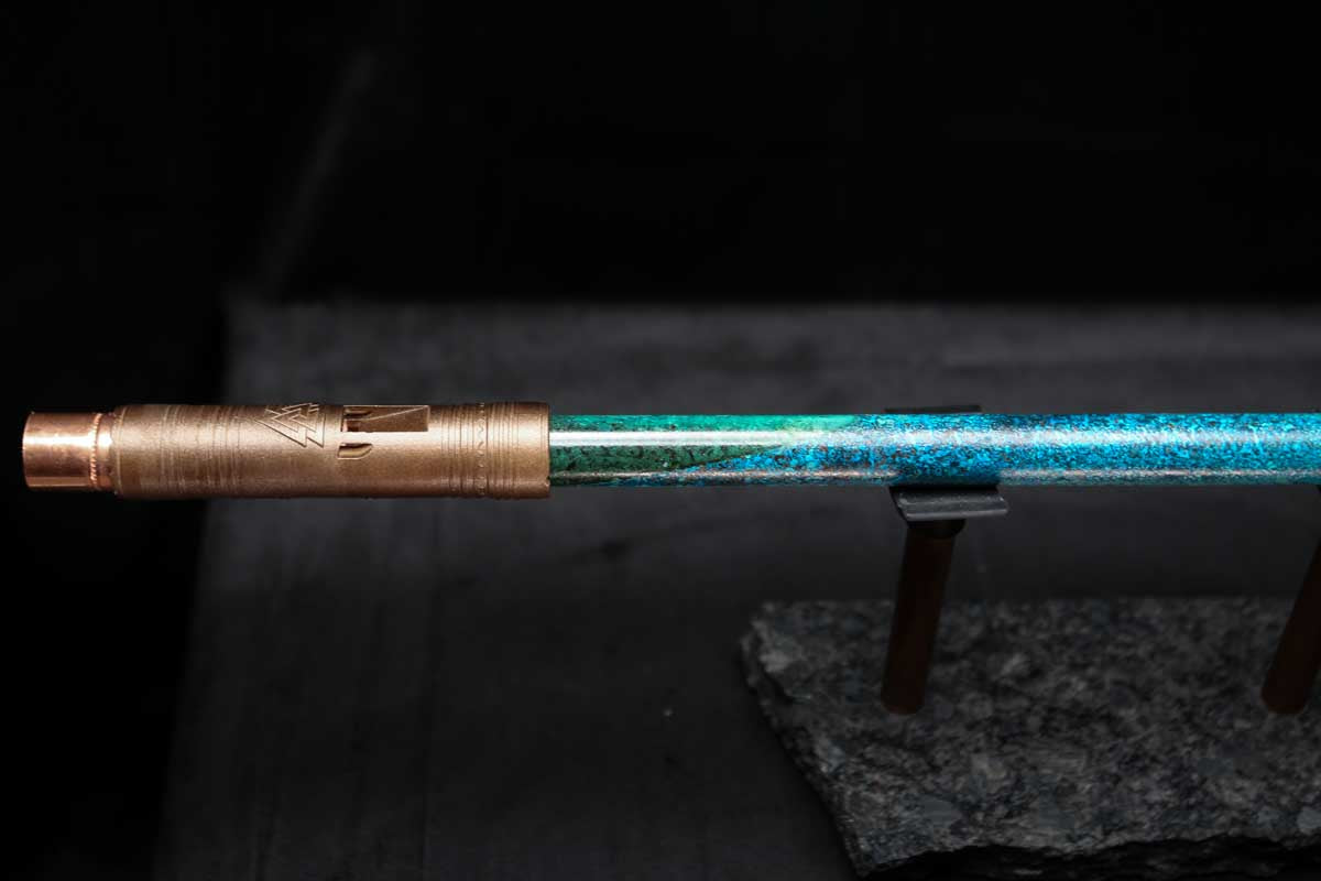 Low C Copper Flute #0111 in Ocean Tide