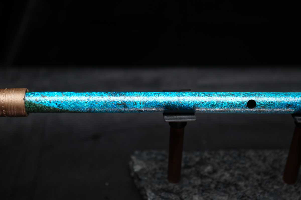 Low C Copper Flute #0111 in Ocean Tide