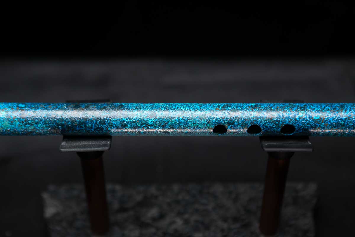 Low C Copper Flute #0111 in Ocean Tide