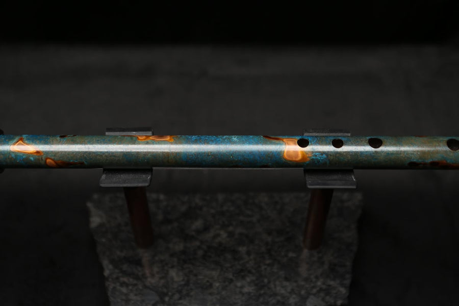 Low D Copper Flute #LDC0041 in Forest Flame