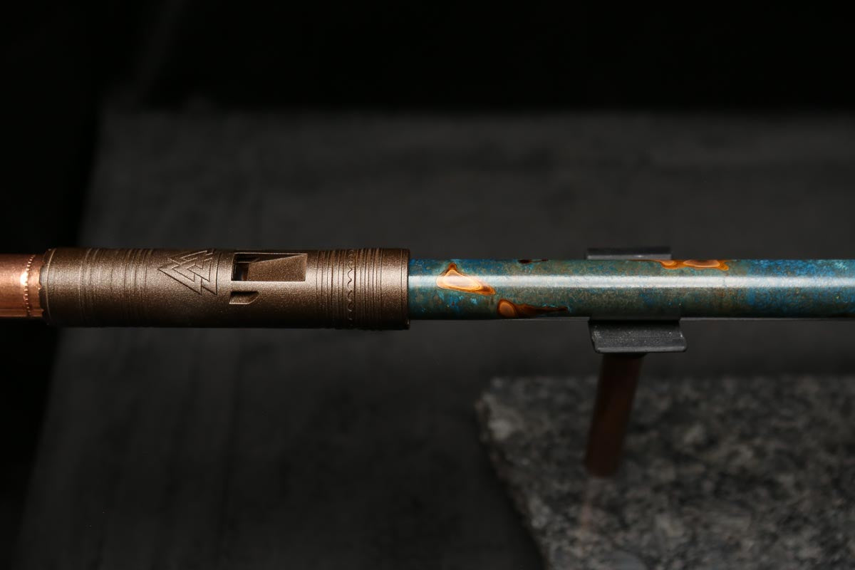 Low D Copper Flute #LDC0041 in Forest Flame