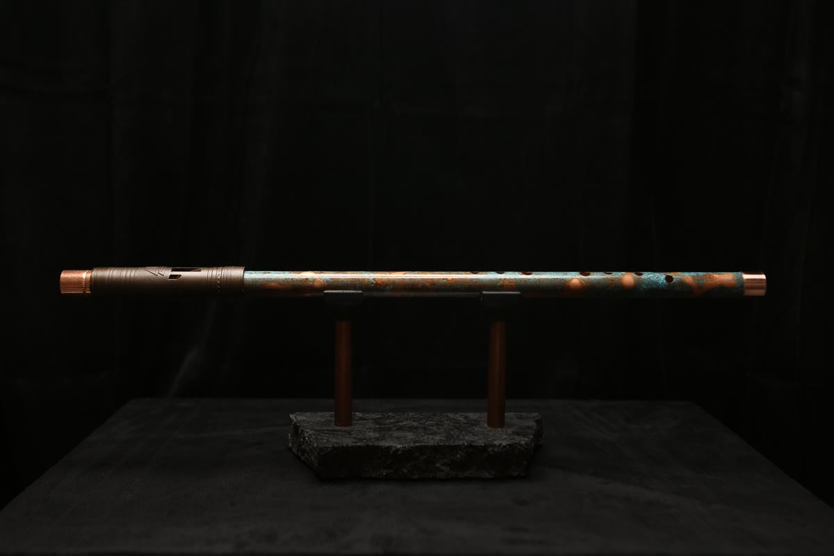 Low D Copper Flute #LDC0044 in Rugged Reef