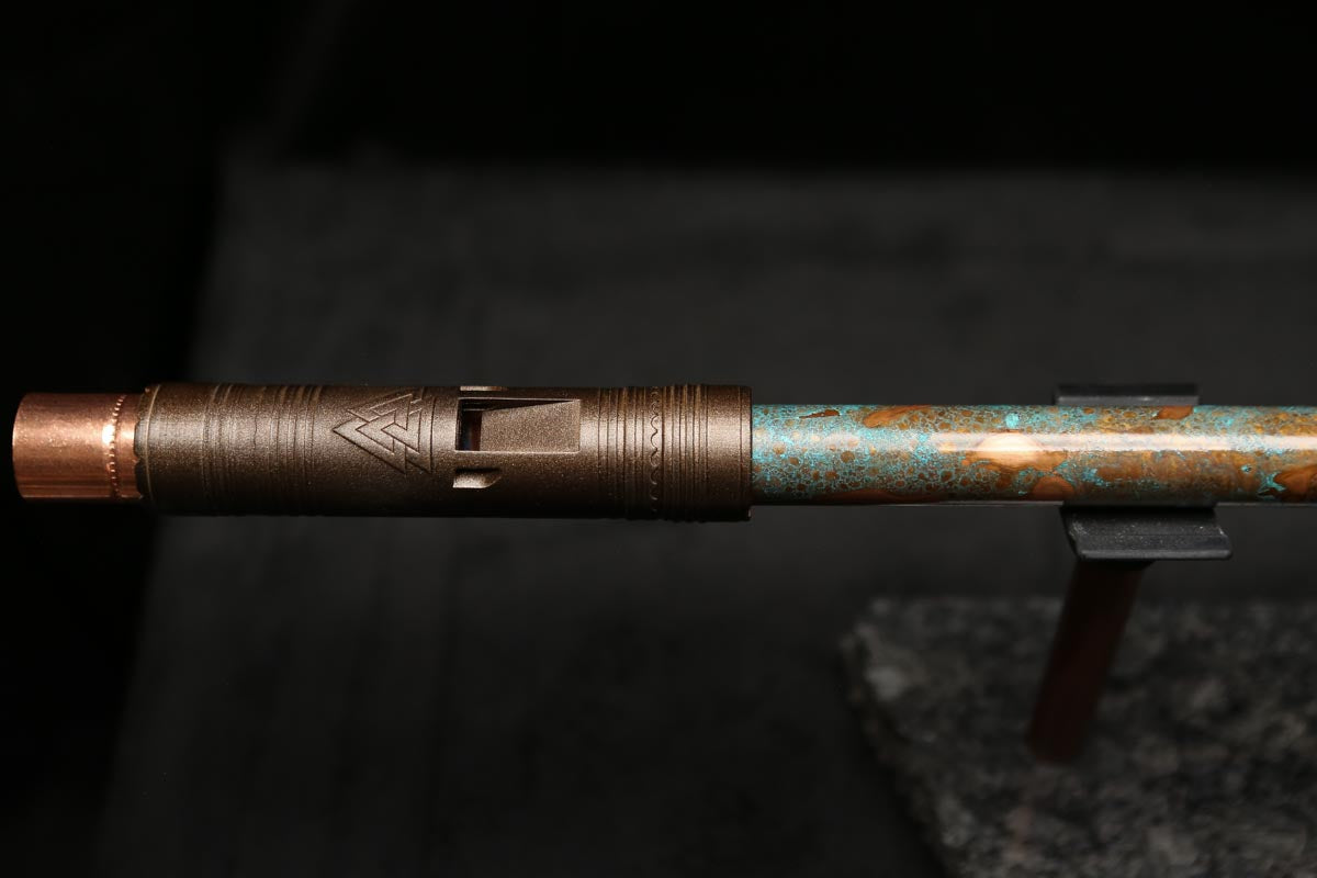 Low D Copper Flute #LDC0044 in Rugged Reef