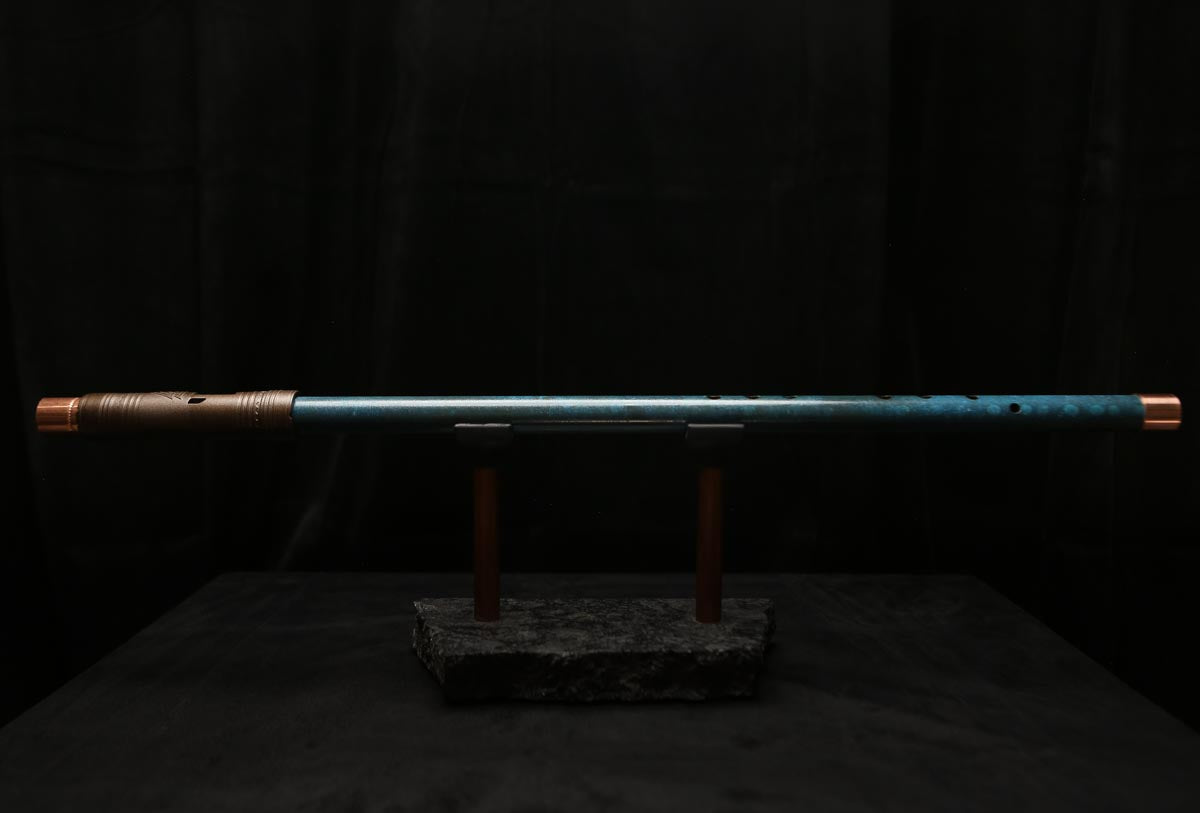 Low C Copper Flute #0113 in Dark Ocean Tide