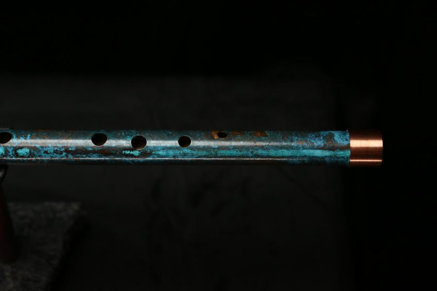 Low C Copper Flute #0118 in Dark Ocean Storm