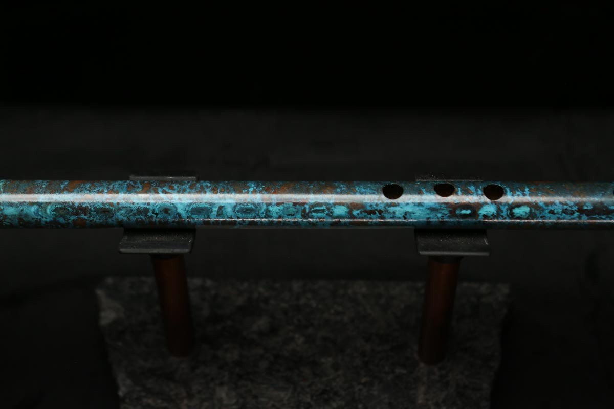 Low C Copper Flute #0118 in Dark Ocean Storm