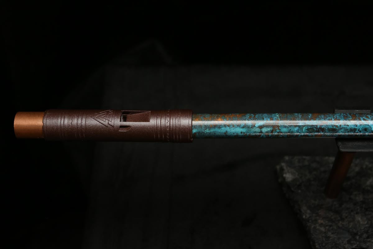 Low C Copper Flute #0118 in Dark Ocean Storm