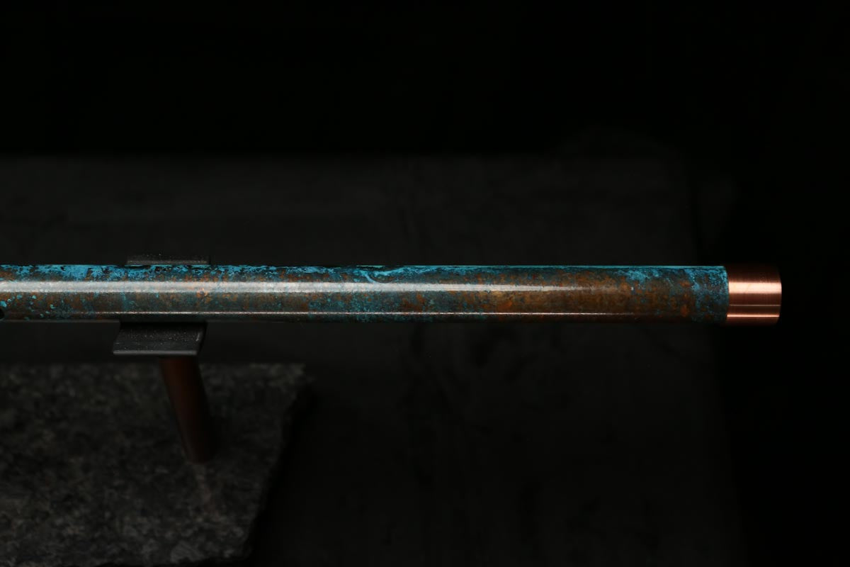 Low C Copper Flute #0118 in Dark Ocean Storm