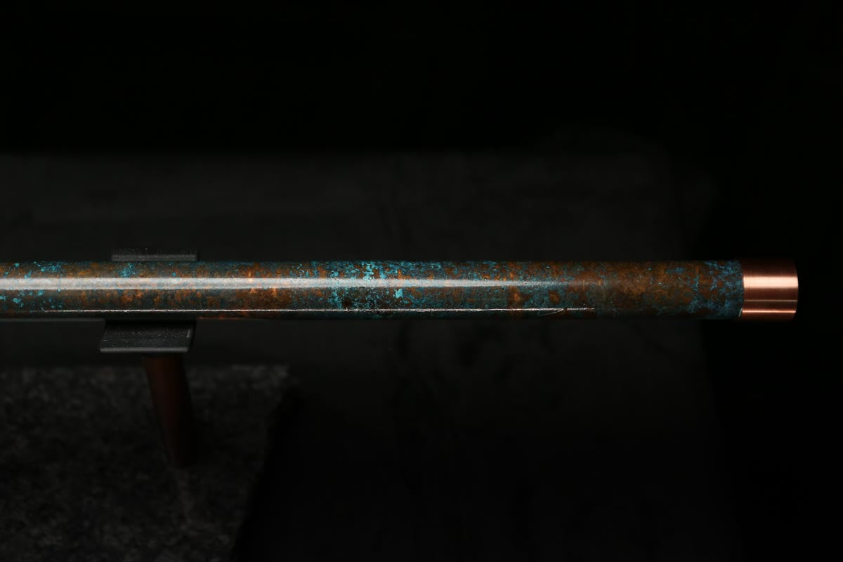 Low C Copper Flute #0118 in Dark Ocean Storm