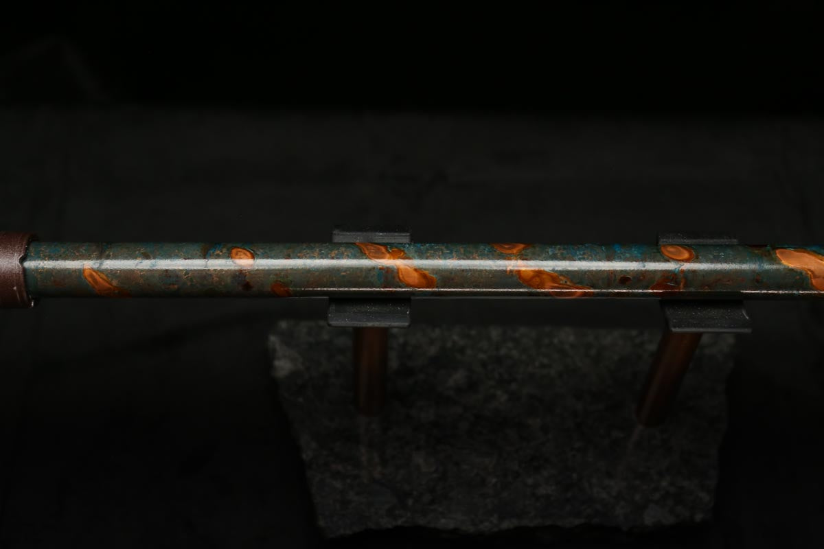 Low C Copper Flute #0123 in Forest Flame