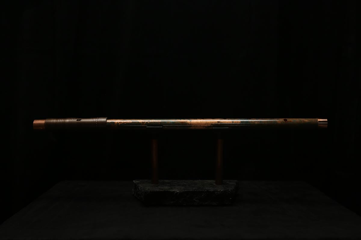 Low D Copper Flute #LDC0024 in Copper Storm