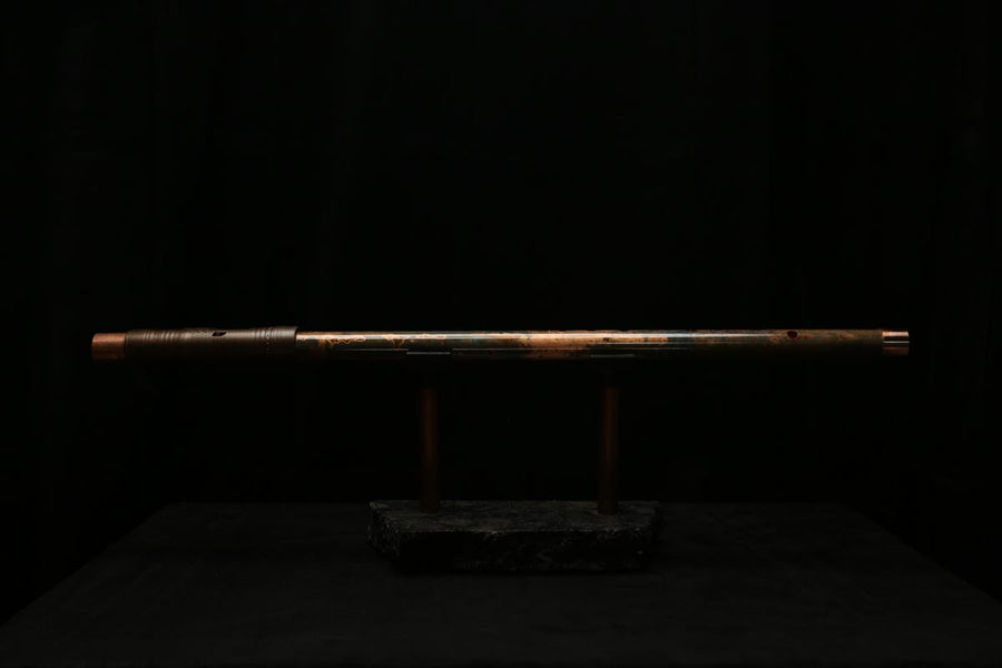 Low D Copper Flute #LDC0024 in Copper Storm