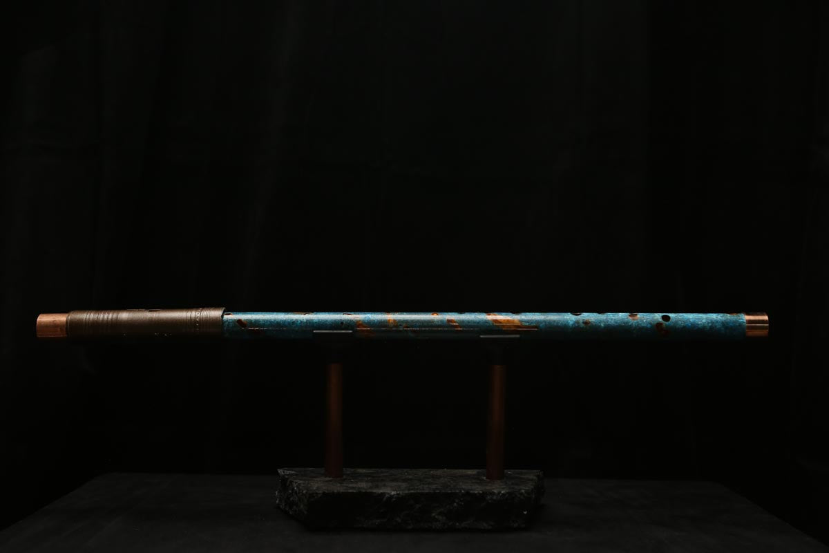 Low D Copper Flute #LDC0025 in Ocean Flame