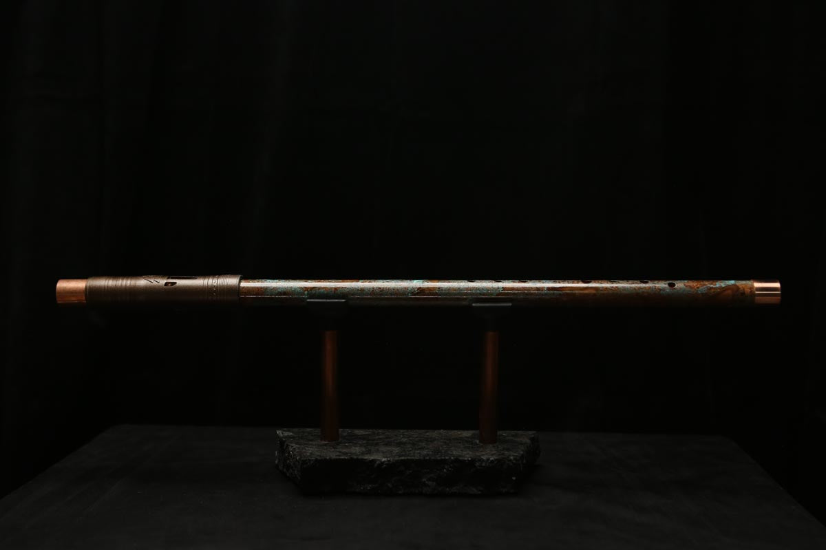 Low D Copper Flute #LDC0048 in Emerald Desert Wind