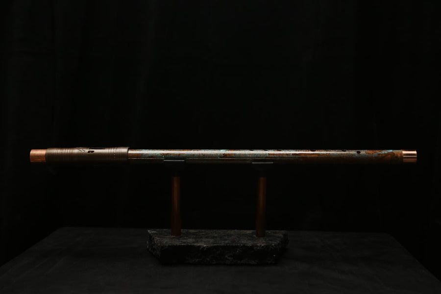 Low D Copper Flute #LDC0048 in Emerald Desert Wind
