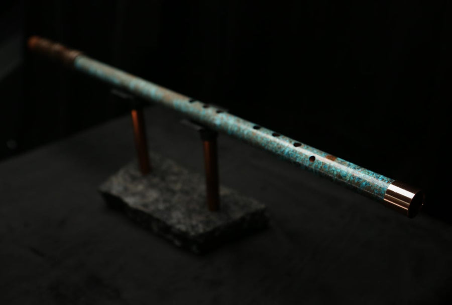 Low C Copper Flute #0124 in Ocean Storm