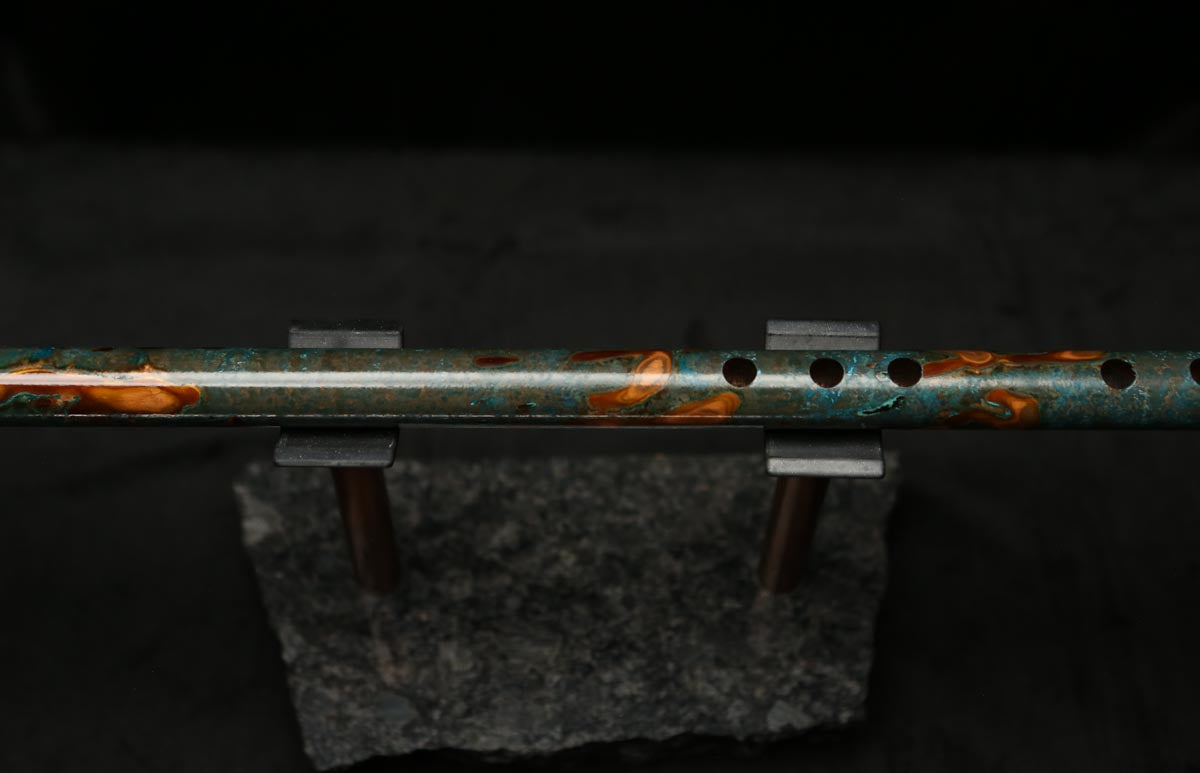 Low C Copper Flute #0125 in Forest Flame