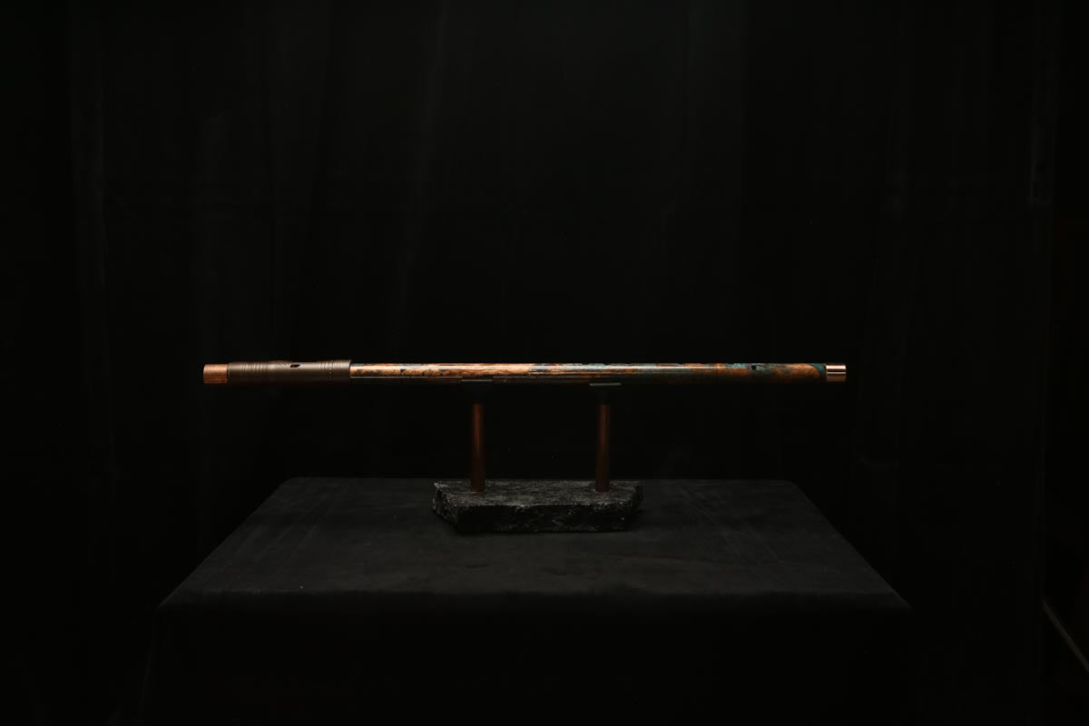 Low C Copper Flute #0127 in Emerald Desert