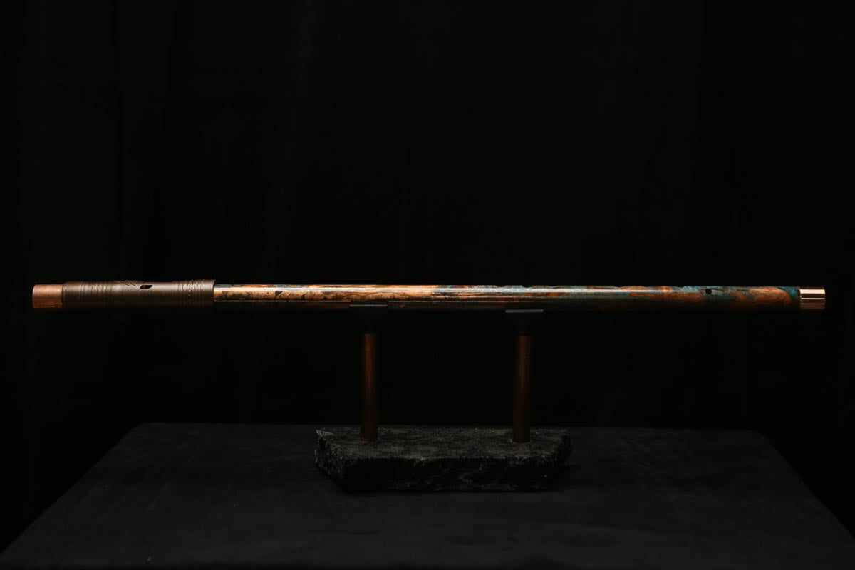 Low C Copper Flute #0127 in Emerald Desert