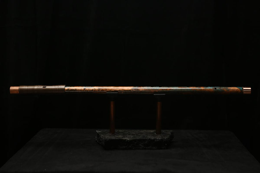 Low C Copper Flute #0127 in Emerald Desert