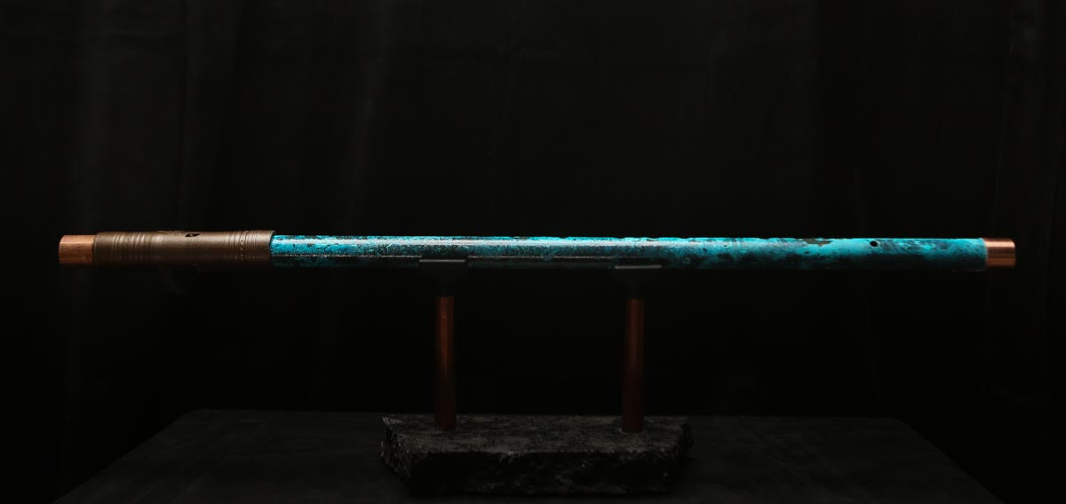 Low C Copper Flute #0129 in Ocean Power