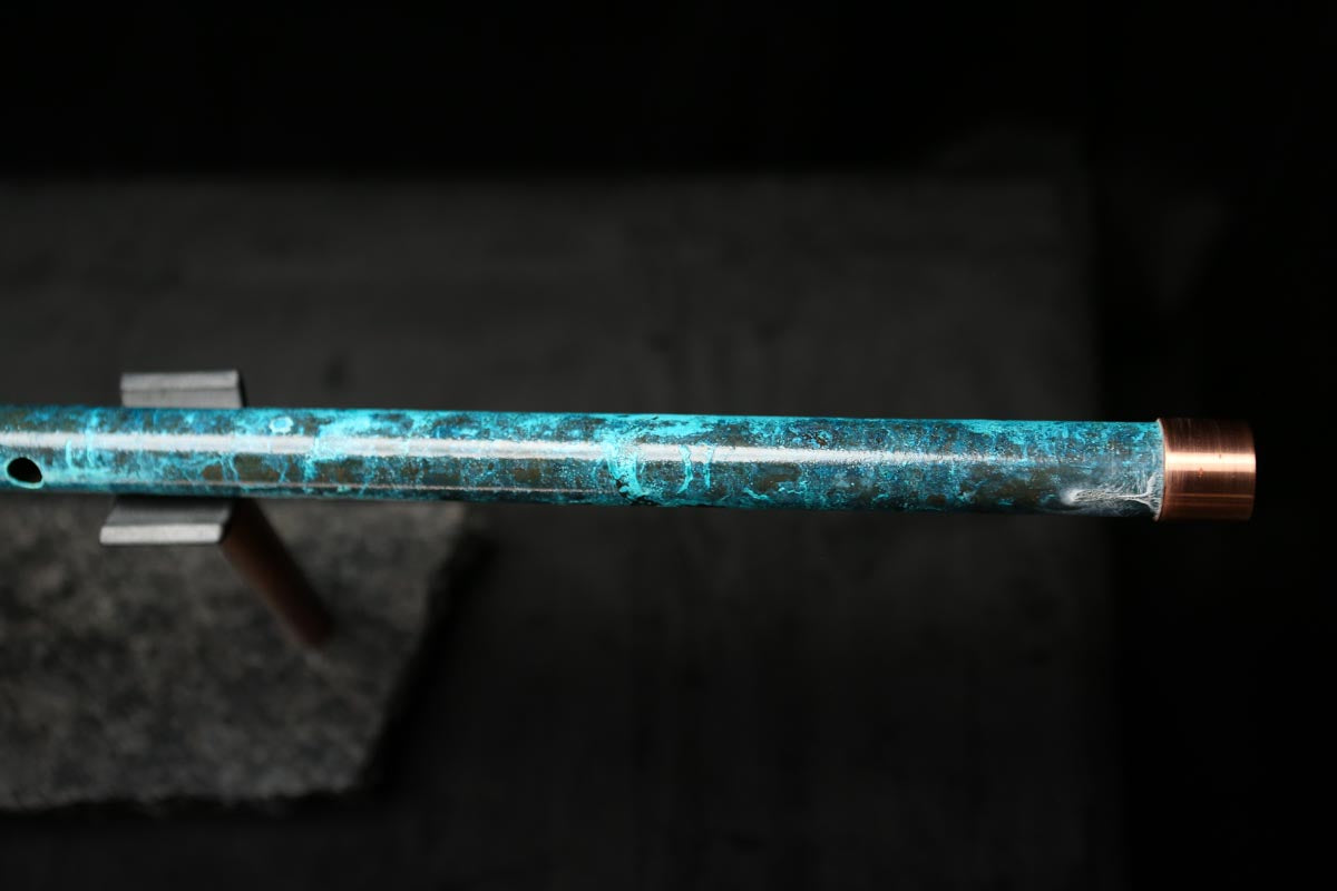 Low C Copper Flute #0129 in Ocean Power