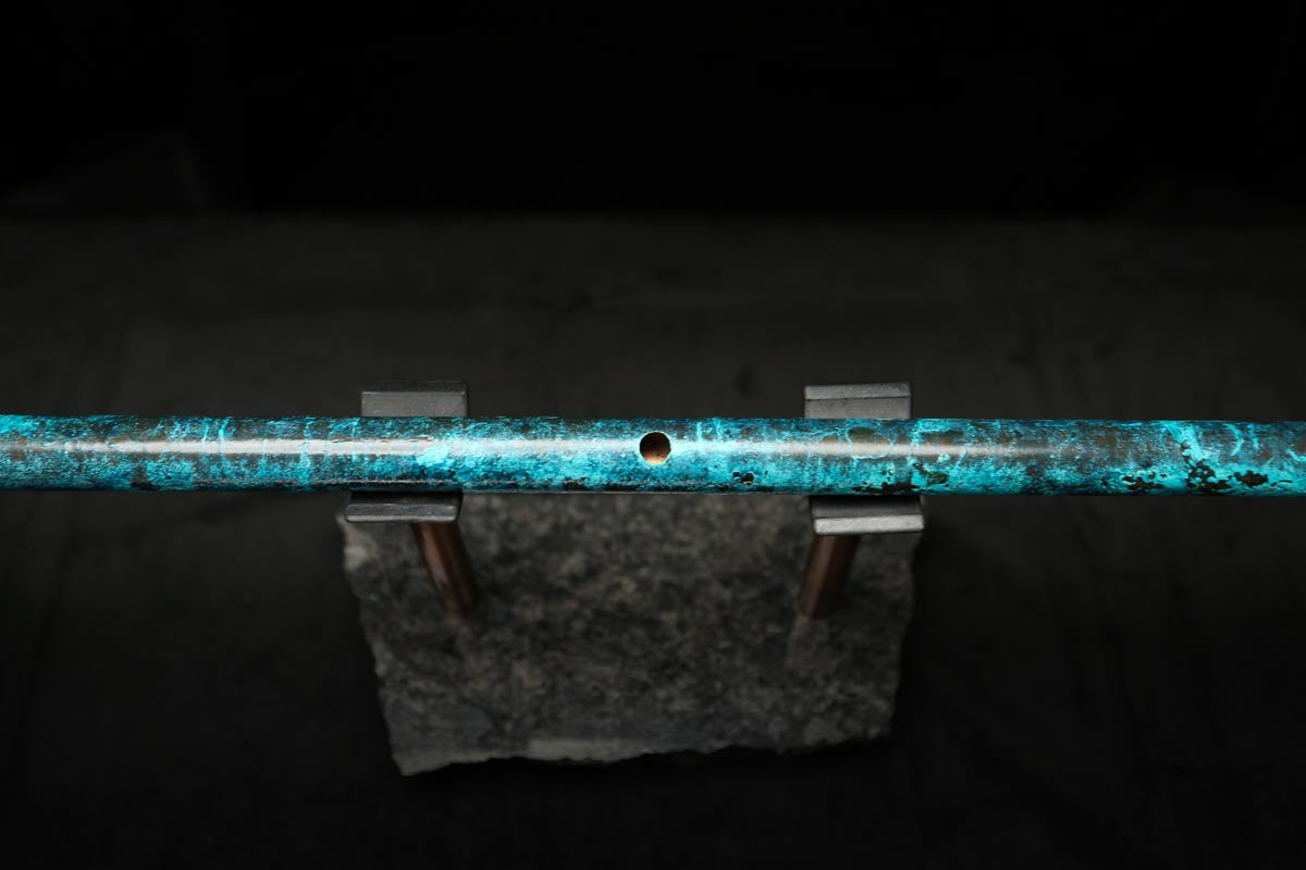 Low C Copper Flute #0129 in Ocean Power