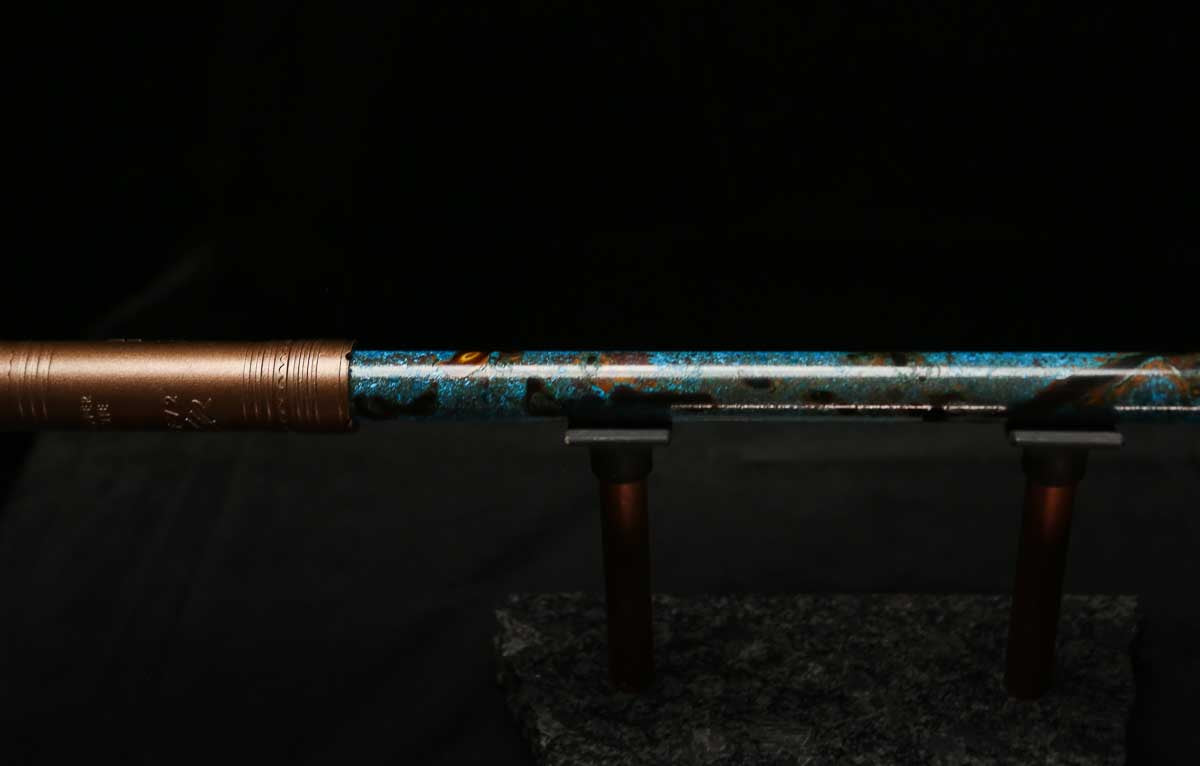 Low D Copper Flute #LDC0051 in Dark Ice Burl