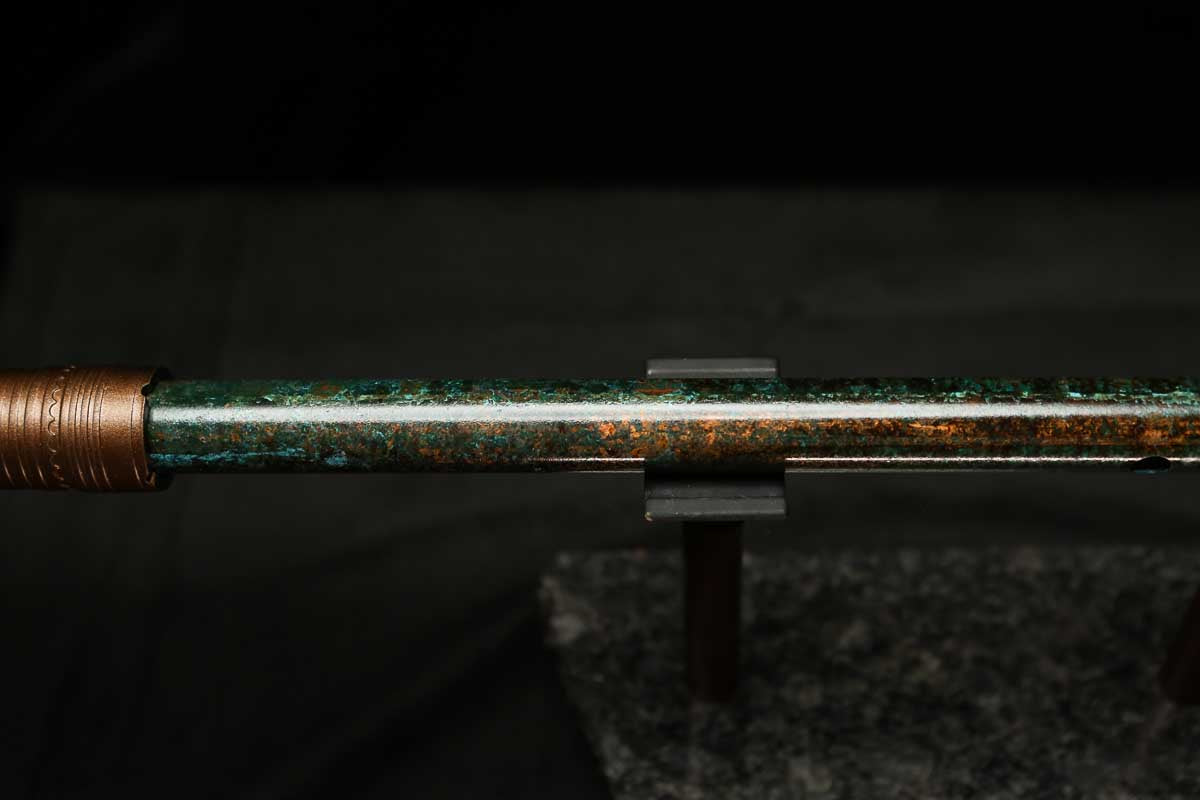 Low C Copper Flute #0135 in Dark Forest Burl