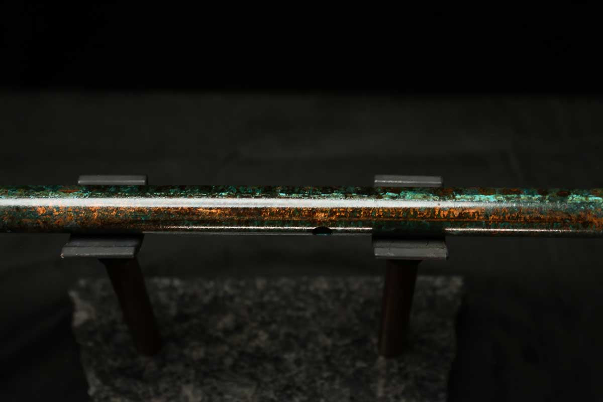 Low C Copper Flute #0135 in Dark Forest Burl